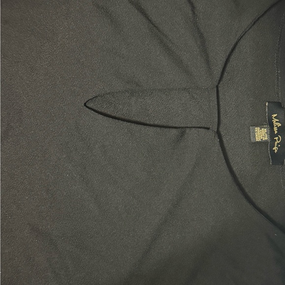 Melissa Paige Elegant Black Ruffle Sleeve Blouse - Picture 2 of 3